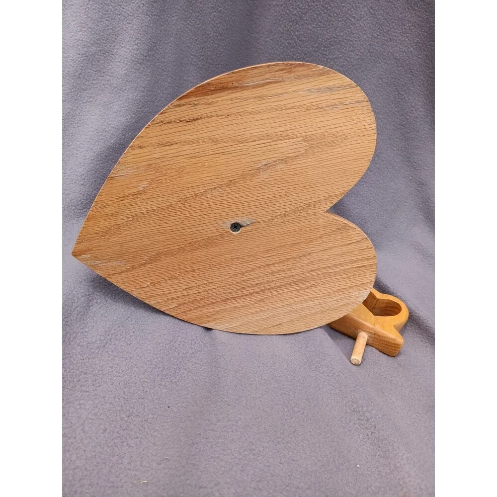 Heart Shaped Paper Towel Holder 90s Wood Country Cottagecore Farmhouse Decor